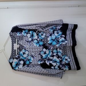 Alfred Dunner Women's Floral V-neck Tunic Size XL